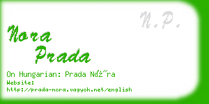 nora prada business card